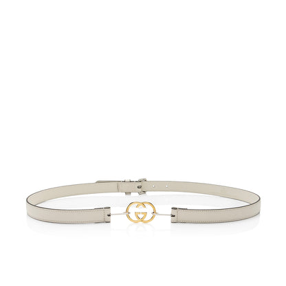 Gucci Calfskin Interlocking G Slim Belt - Size 38 / 95 (SHF-IbtT6F)