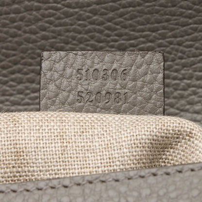 Gucci Calfskin Interlocking G Top Handle Medium Shoulder Bag (SHF-AHOWbQ)