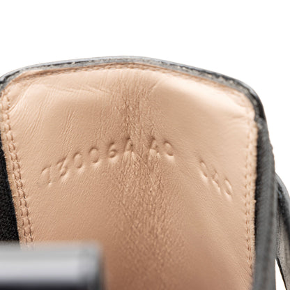 Gucci Calfskin Logo Trip Platform Boots - Size 10 / 40