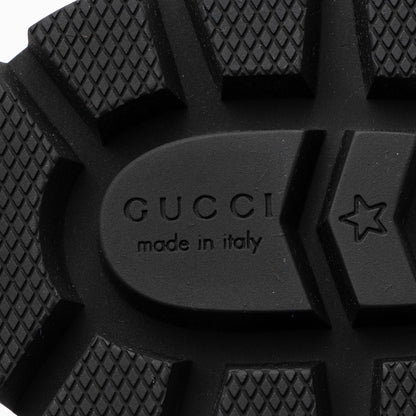 Gucci Calfskin Logo Trip Platform Boots - Size 10 / 40
