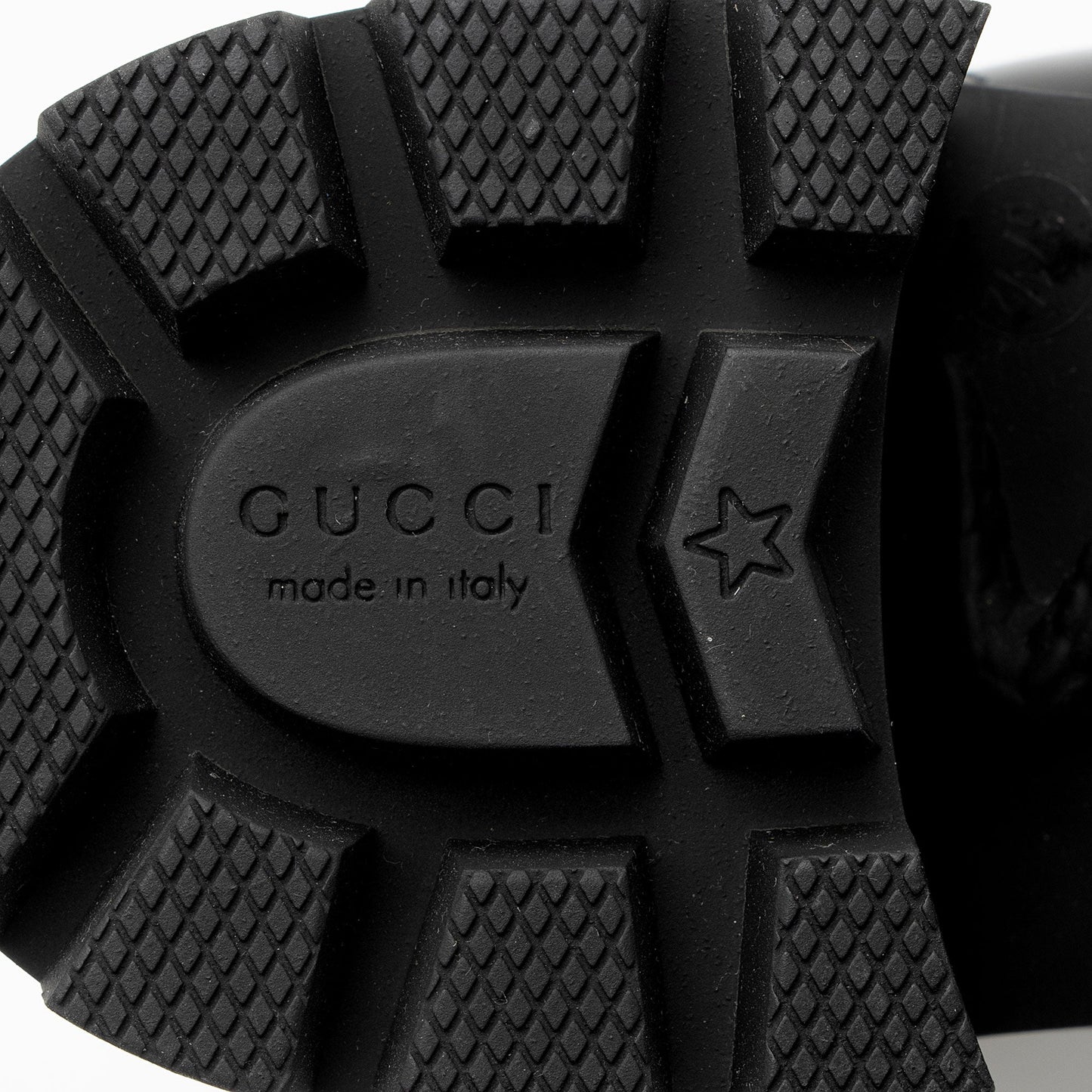 Gucci Calfskin Logo Trip Platform Boots - Size 7.5 / 37.5 (SHF-VfOKBg)