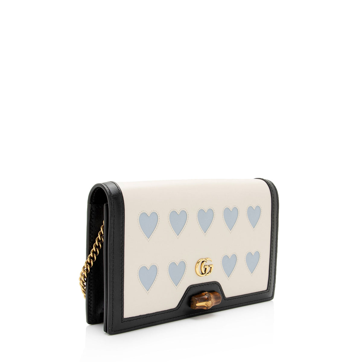 Gucci Calfskin Lovelight Diana Mini Chain Crossbody Bag (SHF-xwLh4x)