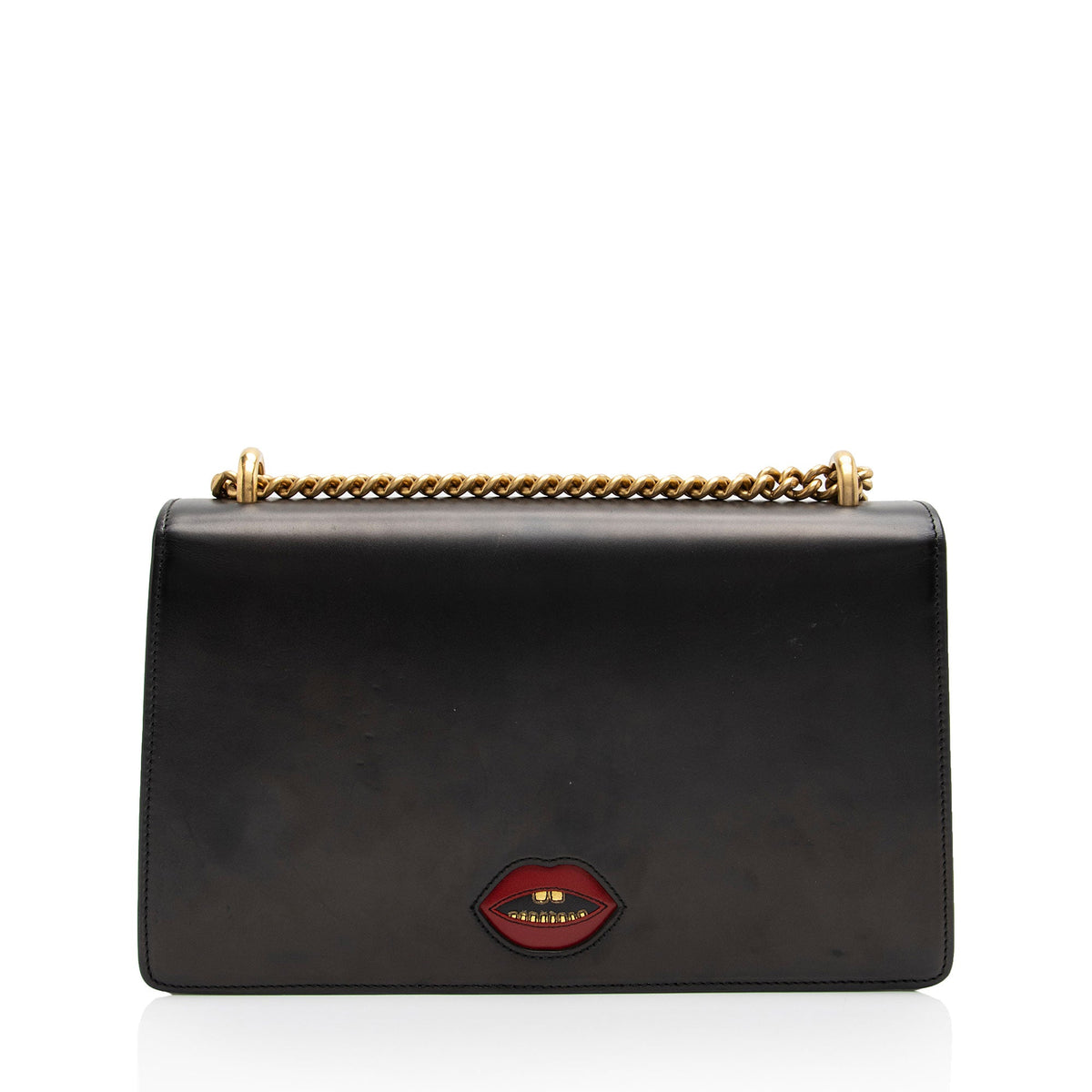 Gucci Calfskin Malaga Kid Heart GG Marmont Medium Flap Bag