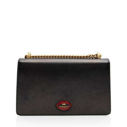 Gucci Calfskin Malaga Kid Heart GG Marmont Medium Flap Bag