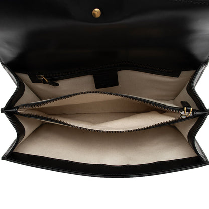 Gucci Calfskin Malaga Kid Heart GG Marmont Medium Flap Bag