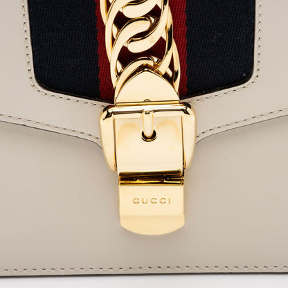 Gucci Calfskin Sylvie Small Shoulder Bag (SHF-G6Ob0L)