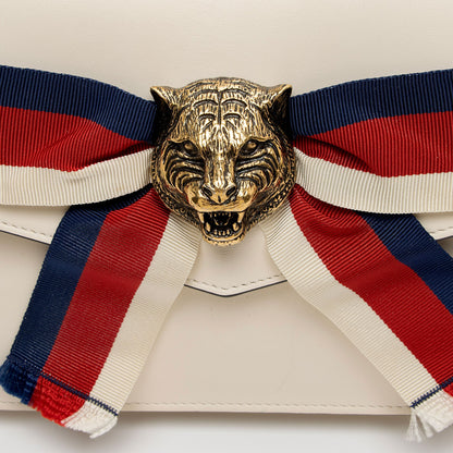 Gucci Calfskin Tiger Broadway Mini Shoulder Bag (SHF-fnniLy)