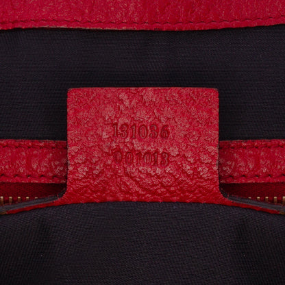 Gucci Calfskin Web Bamboo Ring Hobo