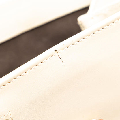 Gucci Calfskin and GG Canvas Nailhead Tote