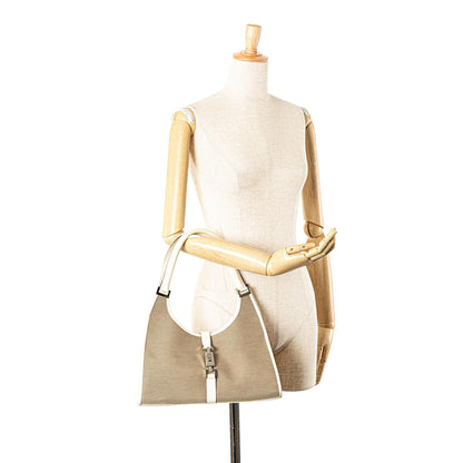 Gucci Canvas Jackie Bardot Shoulder Bag