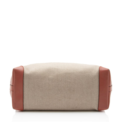 Gucci Canvas Leather Craft Tote (SHF-AuAMnM)