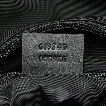 Gucci Canvas Techno Web Fold Over Backpack