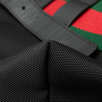 Gucci Canvas Techno Web Fold Over Backpack