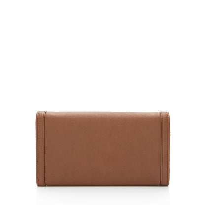 Gucci Leather Bamboo Diana Chain Wallet (SHF-bkBLXN)