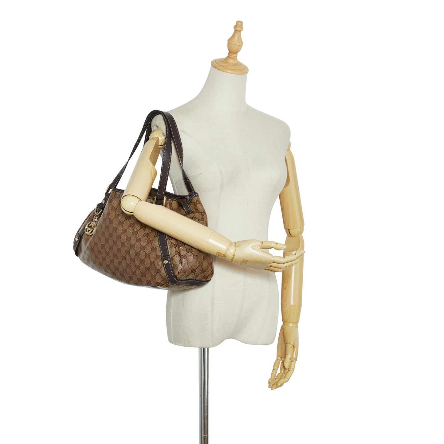 Gucci D-Ring Gg Canvas Pelham Shoulder Bag (SHG-8hewf8)