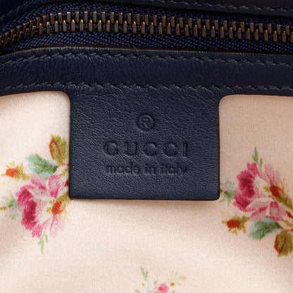 Gucci Denim Matelasse Pearl GG Marmont Small Flap Bag (SHF-JQgdk7)