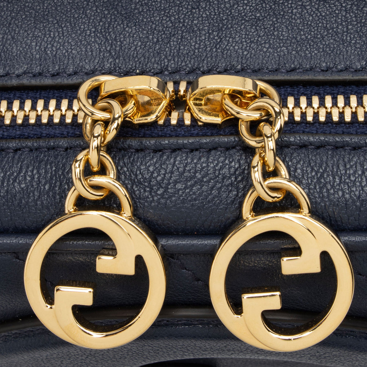 Gucci Diagonal Stitched Calfskin Blondie Top Handle (SHF-XClOQA)