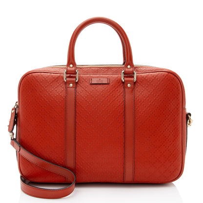 Gucci Diamante Leather Briefcase (SHF-taS7PA)