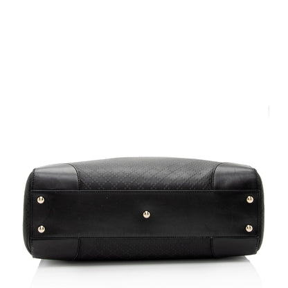 Gucci Diamante Leather Bright Medium Tote (SHF-wVVyJu)