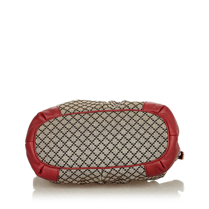 Gucci Diamante Sukey Canvas Satchel (SHG-uvmkYz)