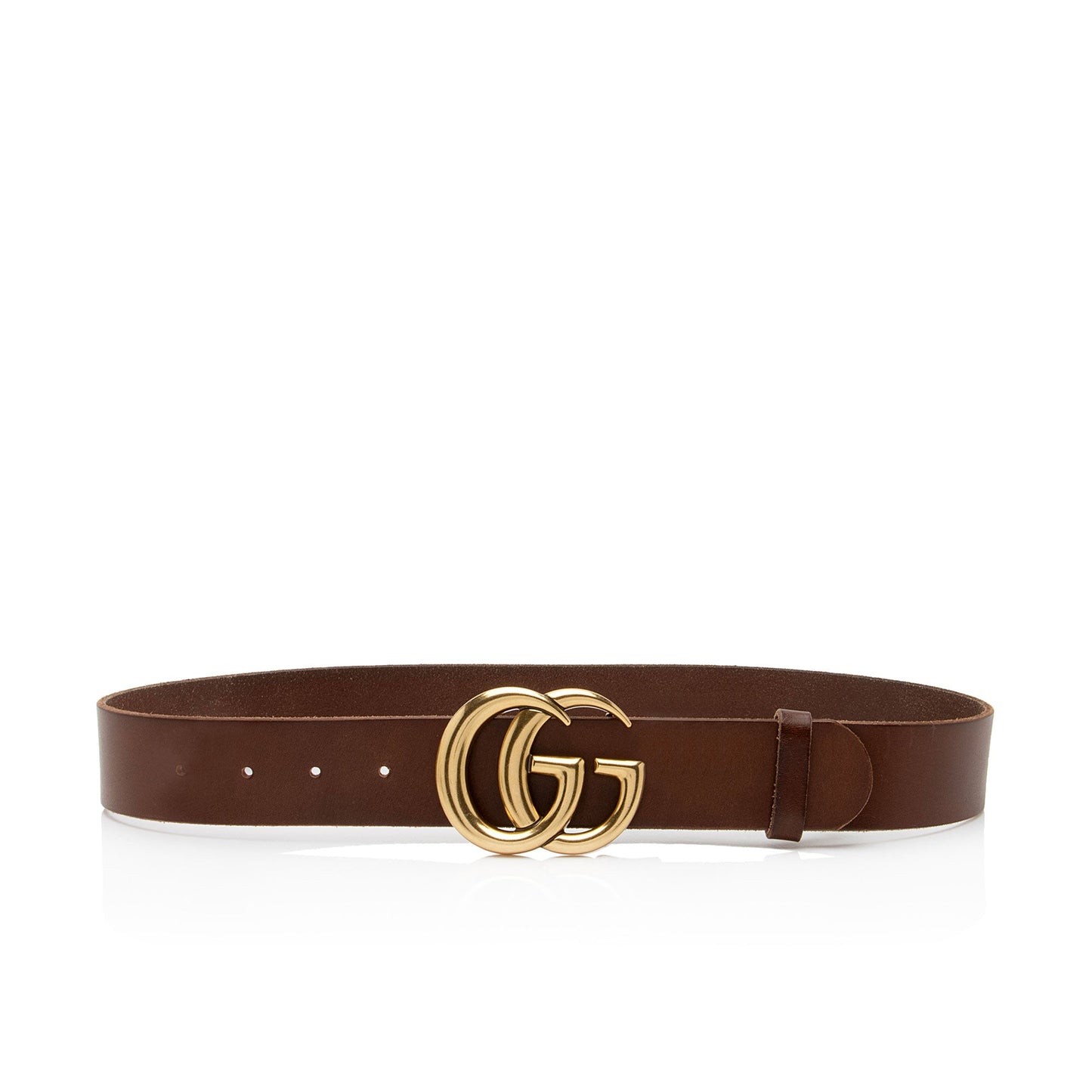 Gucci Distressed Leather GG Marmont Belt - Size 32 / 80 (SHF-RS9Llf)