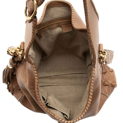 Gucci Distressed Leather New Jackie Large Hobo