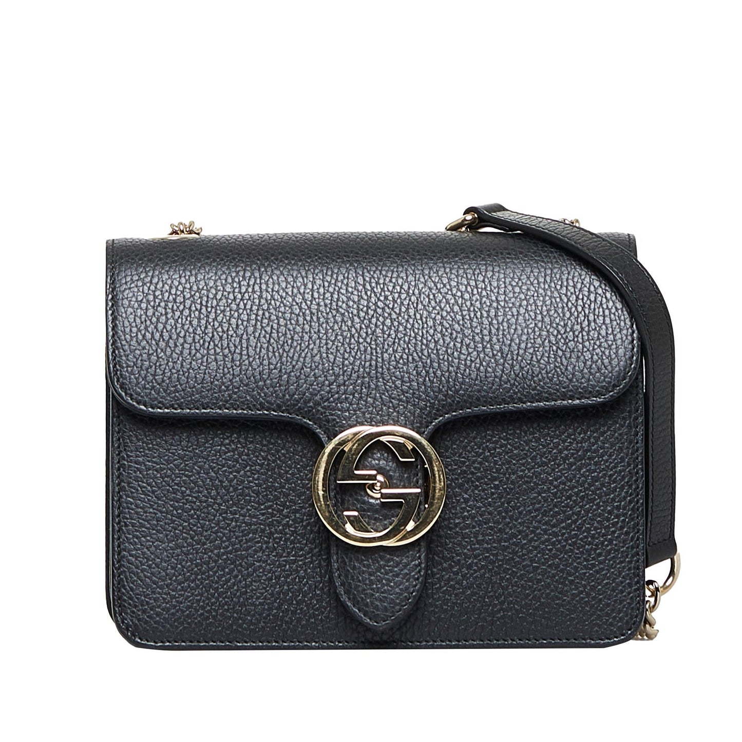 Gucci Dollar Calf Interlocking G Crossbody (SHG-WefOJS)