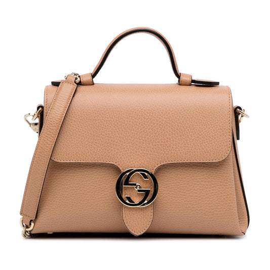 Gucci Dollar Calf Interlocking G Satchel (SHG-DcmVxL)