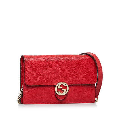 Gucci Dollar Interlocking G Wallet on Chain (SHG-6zAh51)