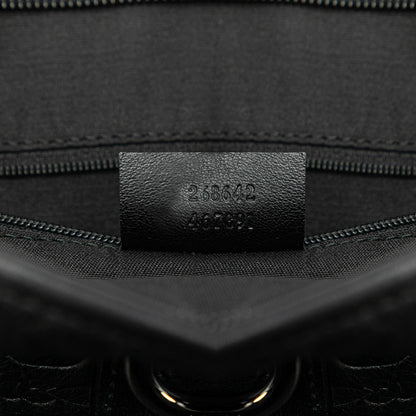 Gucci Embossed Leather Abbey D-Ring Horsebit Crossbody (SHG-qmstig)
