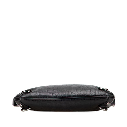 Gucci Embossed Leather Horsebit Abbey D Ring Crossbody