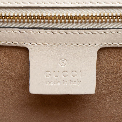 Gucci Embroidered Leather Floral Sylvie Top Handle