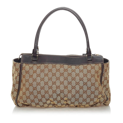 Gucci GG Abbey-D Ring Canvas Tote Bag (SHG-30364)