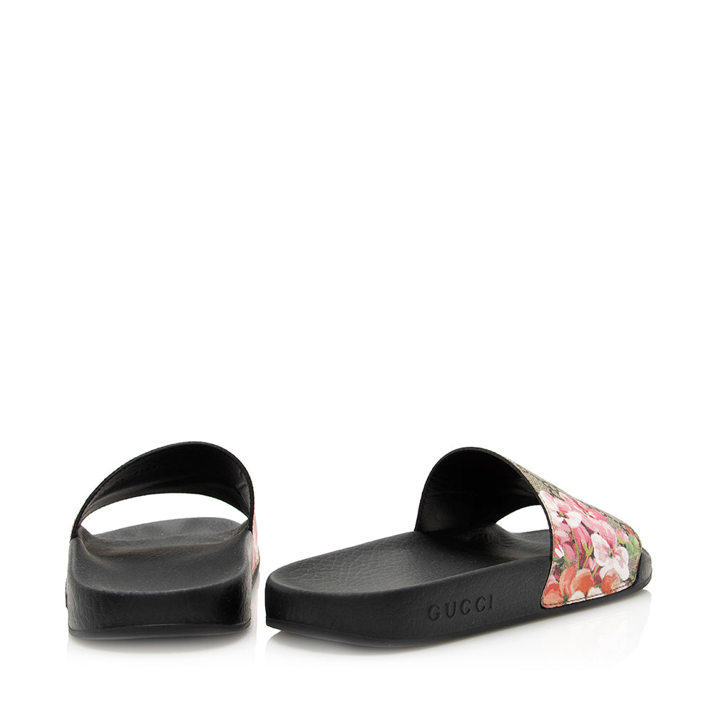 Gucci GG Supreme Blooms Floral Sandals - 8 / 38 (SHF-20281)