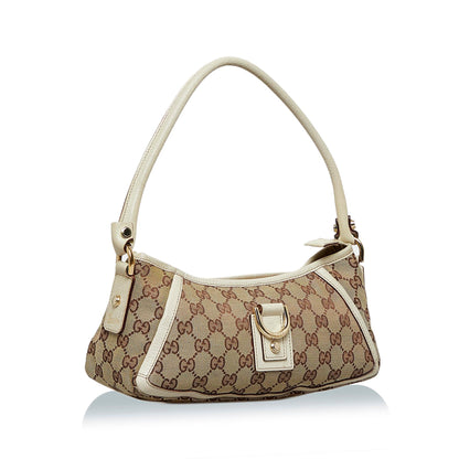 Gucci GG Canvas Abbey D-Ring Baguette (SHG-7E86TE)