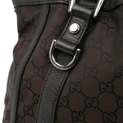Gucci GG Canvas Abbey D Ring Convertible Satchel
