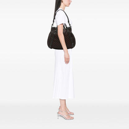Gucci GG Canvas Abbey D Ring Convertible Satchel