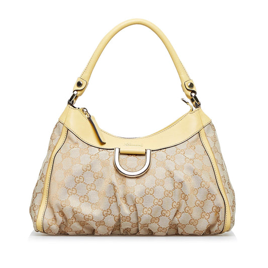 Gucci GG Canvas Abbey D-Ring Handbag (SHG-sfhAGG)