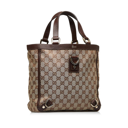 Gucci GG Canvas Abbey D-Ring Handbag (SHG-hwJTJJ)