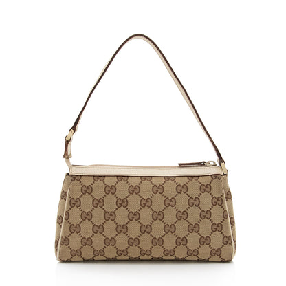 Gucci GG Canvas Abbey D Ring Pochette (SHF-1r8ajC)