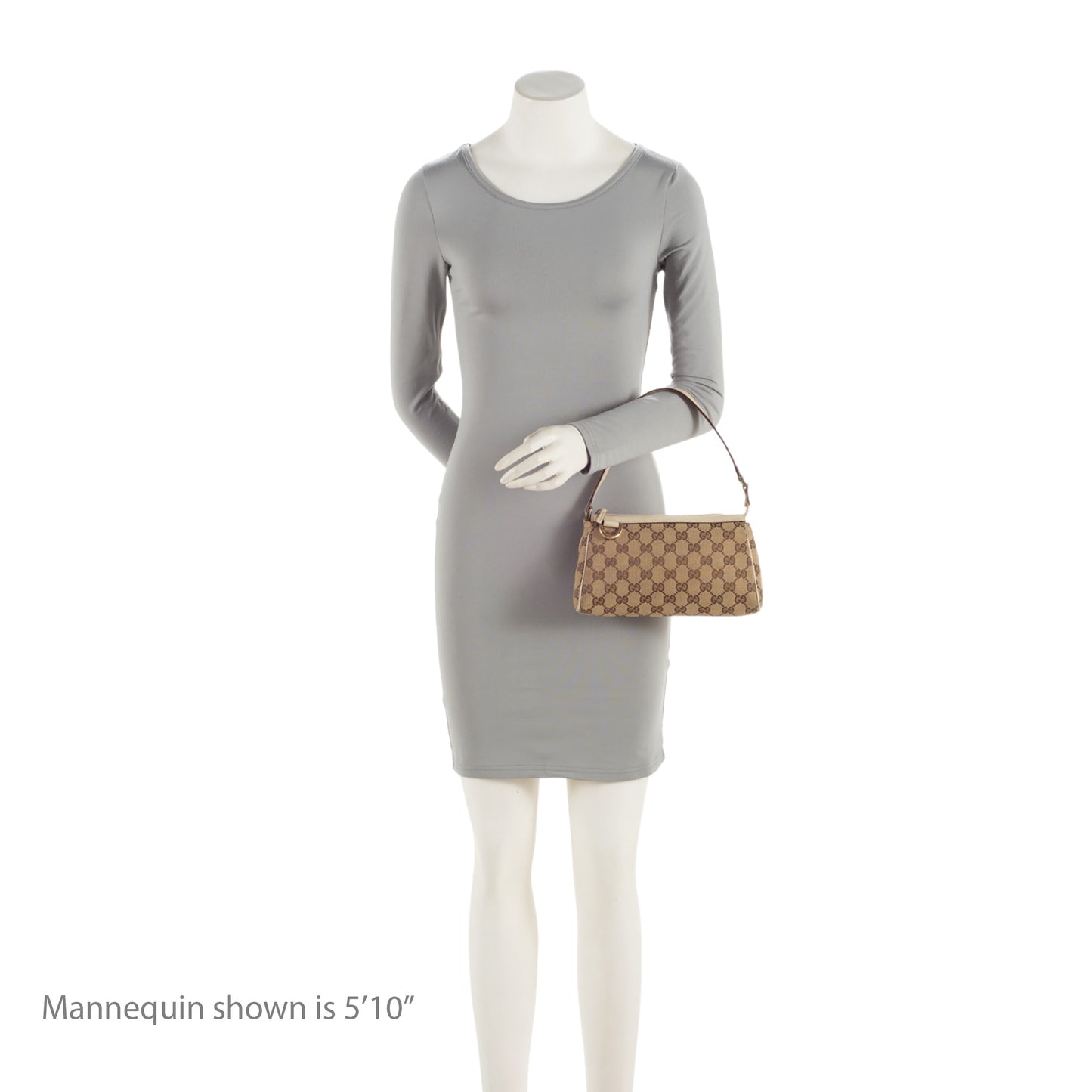 Gucci GG Canvas Abbey D Ring Pochette (SHF-1r8ajC)