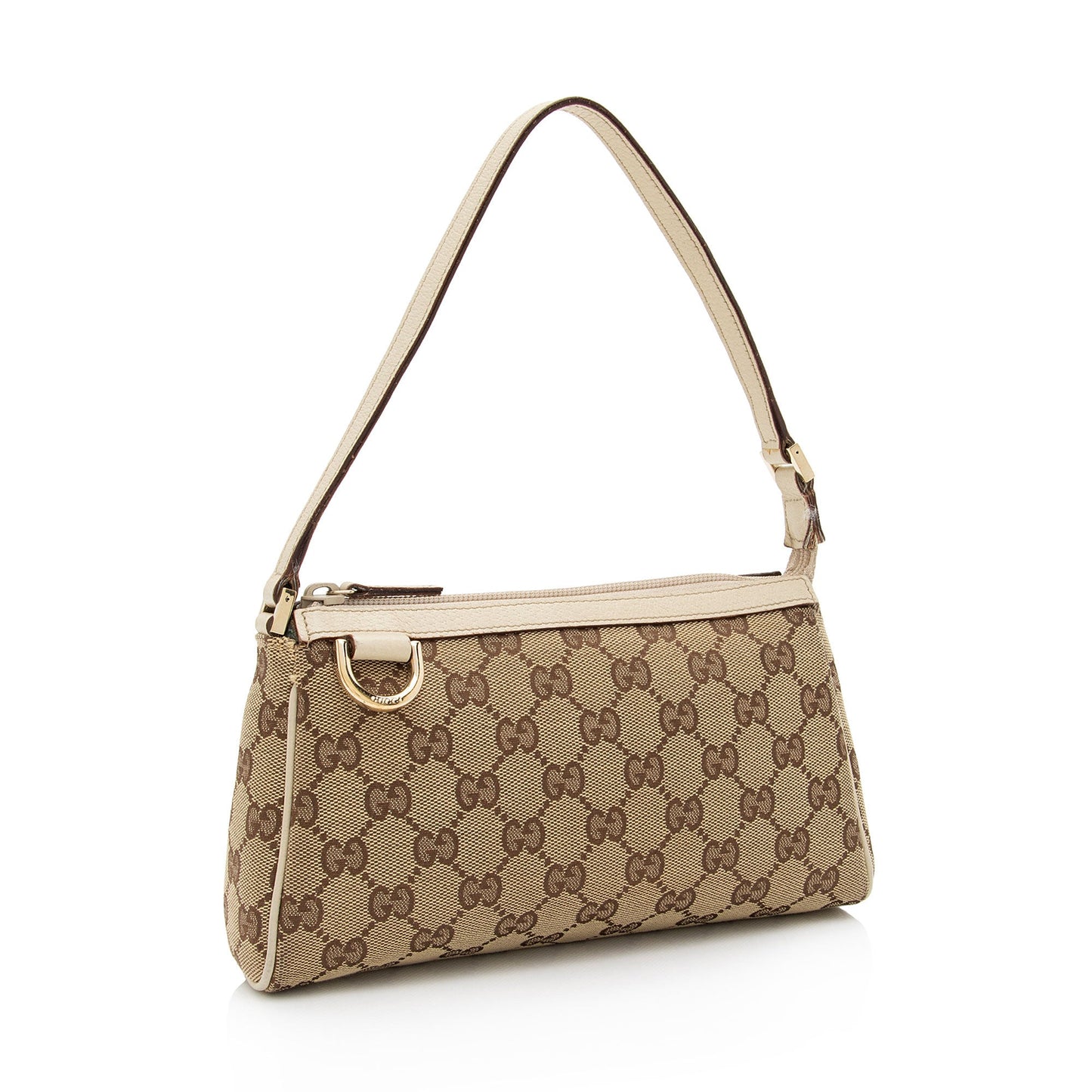 Gucci GG Canvas Abbey D Ring Pochette (SHF-1r8ajC)