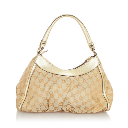 Gucci GG Canvas Abbey D-Ring Shoulder Bag (SHG-23962)