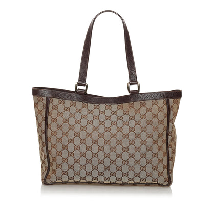 Gucci GG Canvas Abbey D-Ring Shoulder Bag (SHG-30118)