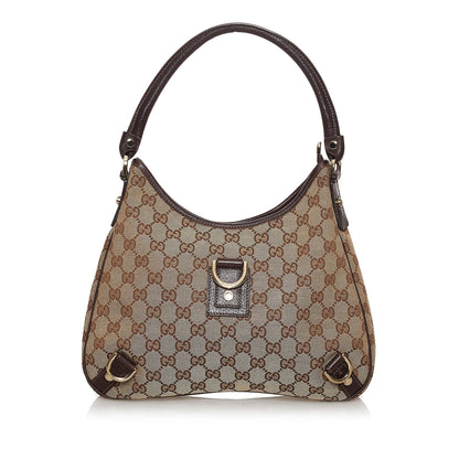 Gucci GG Canvas Abbey D-Ring Shoulder Bag (SHG-30808)
