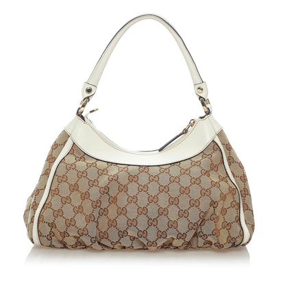 Gucci GG Canvas Abbey D-Ring Shoulder Bag (SHG-33525)