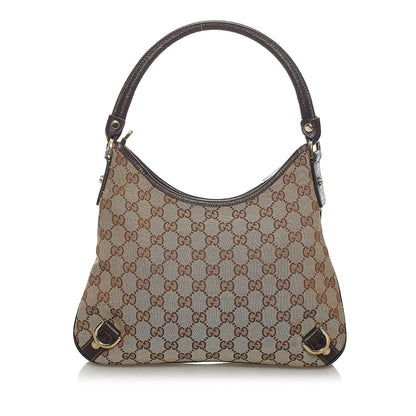 Gucci GG Canvas Abbey D-Ring Shoulder Bag (SHG-33753)