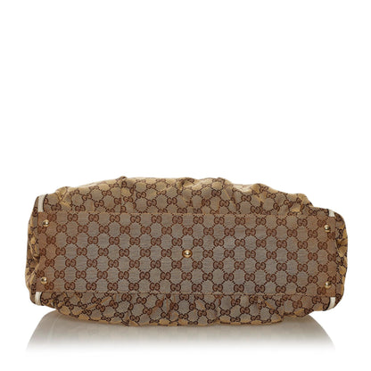 Gucci GG Canvas Abbey D-Ring Shoulder Bag (SHG-34093)