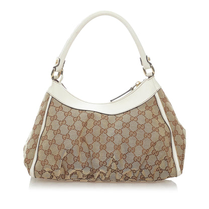 Gucci GG Canvas Abbey D-Ring Shoulder Bag (SHG-34755)