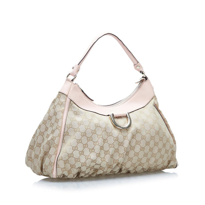 Gucci GG Canvas Abbey D-Ring Shoulder Bag (SHG-EMEljm)